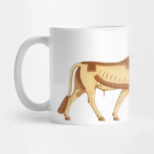 Gold Bull of Ishtar gate Mug